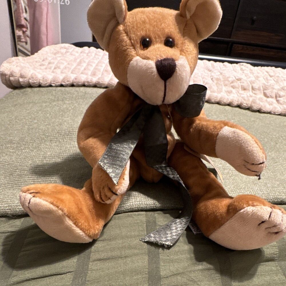 Boyds Foodle McDoodle BabyBoyds 8in Brown Beige Plush Bear w/ Tags Ribbon